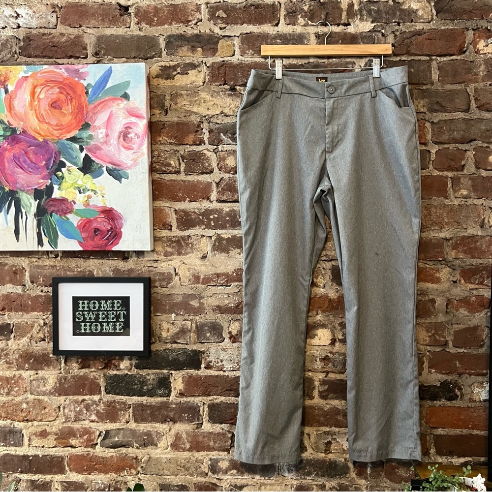 Lee Gray Pants (wrinkle free) size 16